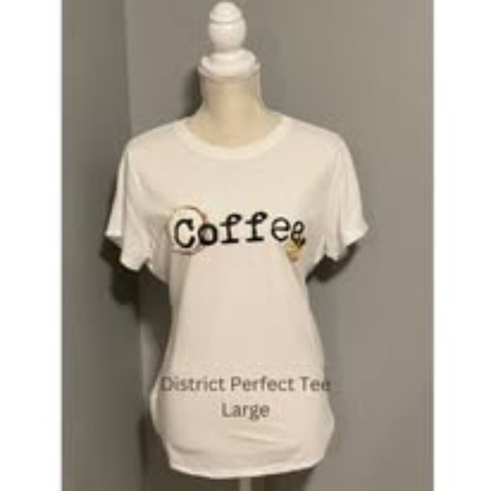 District Perfect Tee with Coffee Image